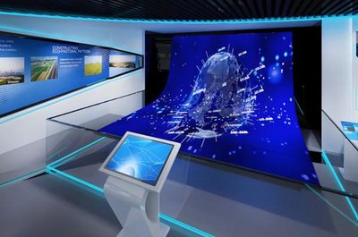 數字展館設計中的多媒體內容制作與魔法境全息投影企業展廳方案